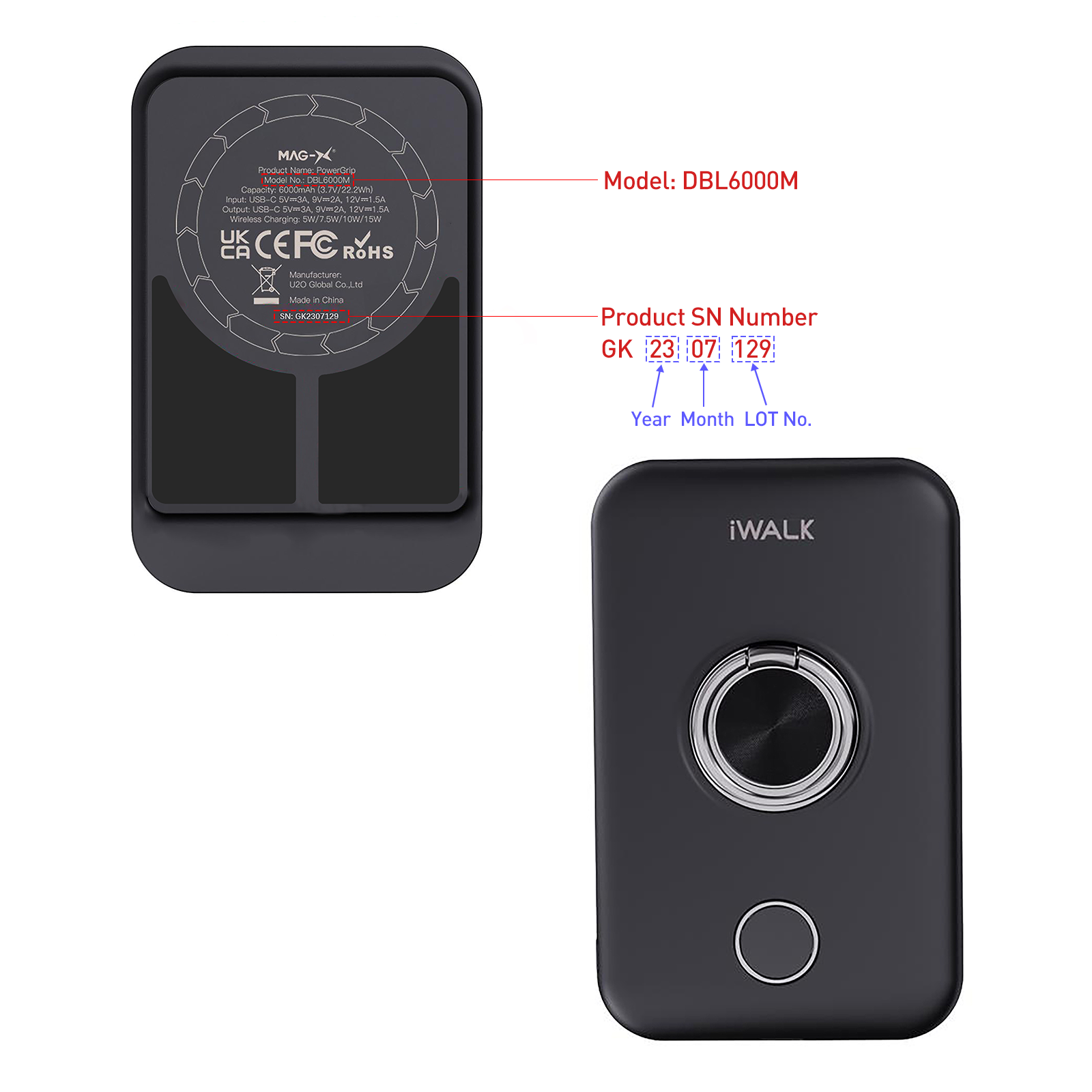PowerGrip Mag DBL6000M Back